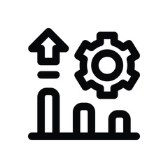 setting line icon. Clean and minimalist vector icon for websites, mobile apps, presentations, and logos. Fully scalable and customizable for any project.