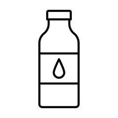 water bottle icon Outline isolated logo mark