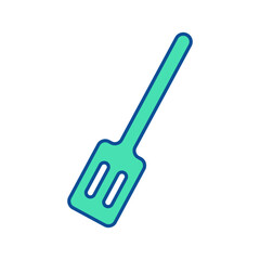 Spatula. Kitchenware icon. Line vector kitchen utensil and tool. Cutlery illustration
