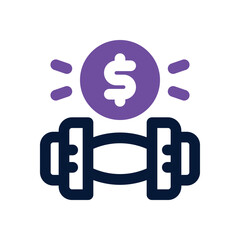 strength duotone icon. Sleek and modern vector icon for websites, mobile apps, marketing materials, and corporate design. Fully scalable and ready to use.