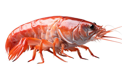 Red lobster closeup, detailed aquatic animal, ocean wildlife, vibrant underwater scene, nature sea creature, isolated on transparent background.