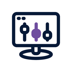 configuration duotone icon. Sleek and modern vector icon for websites, mobile apps, marketing materials, and corporate design. Fully scalable and ready to use.