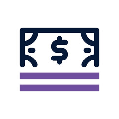 money duotone icon. Sleek and modern vector icon for websites, mobile apps, marketing materials, and corporate design. Fully scalable and ready to use.