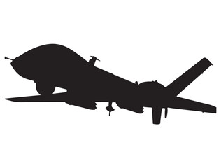 MILITARY DRONE SILHOUETTE 