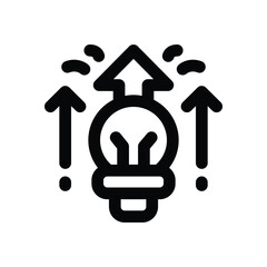 improvement line icon. Clean and minimalist vector icon for websites, mobile apps, presentations, and logos. Fully scalable and customizable for any project.