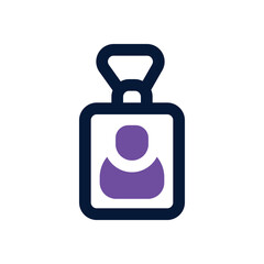 id card duotone icon. Sleek and modern vector icon for websites, mobile apps, marketing materials, and corporate design. Fully scalable and ready to use.