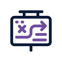 strategy duotone icon. Sleek and modern vector icon for websites, mobile apps, marketing materials, and corporate design. Fully scalable and ready to use.