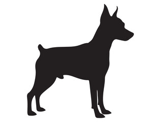MINIATURE PINSCHER DOG SILHOUETTE