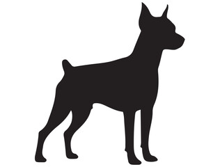 MINIATURE PINSCHER DOG SILHOUETTE