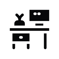 workspace glyph icon. Strong and solid vector icon for websites, mobile interfaces, presentations, and visual branding. High quality and easy to edit.