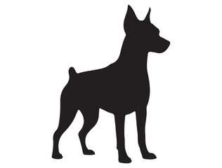 MINIATURE PINSCHER DOG SILHOUETTE