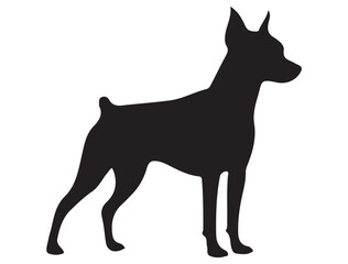 MINIATURE PINSCHER DOG SILHOUETTE