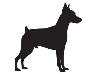 MINIATURE PINSCHER DOG SILHOUETTE