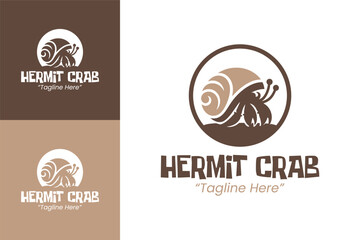 Stylish Hermit Crab Logo for Unique Branding and Identity Design
