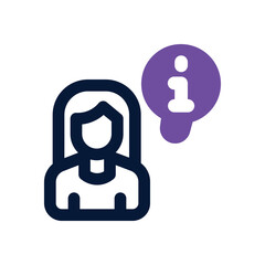 information duotone icon. Sleek and modern vector icon for websites, mobile apps, marketing materials, and corporate design. Fully scalable and ready to use.