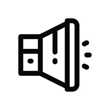 volume line icon. Clean and minimalist vector icon for websites, mobile apps, presentations, and logos. Fully scalable and customizable for any project.