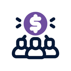 stakeholder duotone icon. Sleek and modern vector icon for websites, mobile apps, marketing materials, and corporate design. Fully scalable and ready to use.
