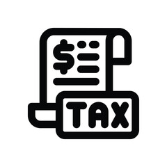 bill line icon. Clean and minimalist vector icon for websites, mobile apps, presentations, and logos. Fully scalable and customizable for any project.