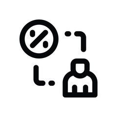 user line icon. Clean and minimalist vector icon for websites, mobile apps, presentations, and logos. Fully scalable and customizable for any project.