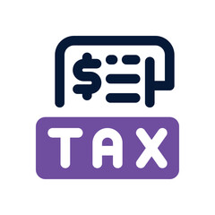 tax report duotone icon. Sleek and modern vector icon for websites, mobile apps, marketing materials, and corporate design. Fully scalable and ready to use.