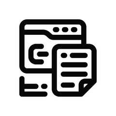 description line icon. Clean and minimalist vector icon for websites, mobile apps, presentations, and logos. Fully scalable and customizable for any project.