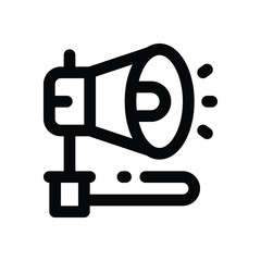 spotlight line icon. Clean and minimalist vector icon for websites, mobile apps, presentations, and logos. Fully scalable and customizable for any project.