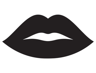 WOMAN LIPS SILHOUETTE 