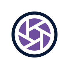 shutter camera duotone icon. Sleek and modern vector icon for websites, mobile apps, marketing materials, and corporate design. Fully scalable and ready to use.