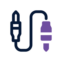 audio jack duotone icon. Sleek and modern vector icon for websites, mobile apps, marketing materials, and corporate design. Fully scalable and ready to use.