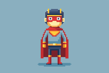  Superhero Character Pixel Art