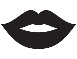 WOMAN LIPS SILHOUETTE 