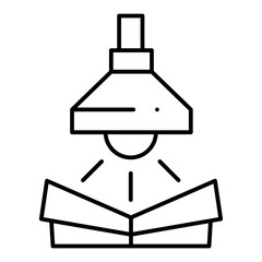 Lamp line icon