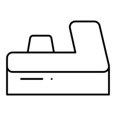 Desk line icon