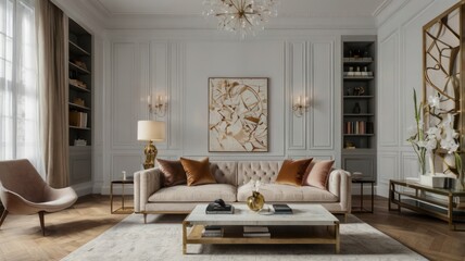 Luxurious living room interior (1)