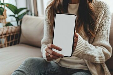 Detailed Picture of Midsection of Woman Using Mobile Phone
