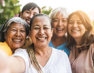 Group of senior women smiling