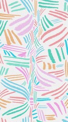 Naklejka premium Colorful Pastel Soft Abstract Lines Background Phone Wallpaper