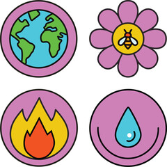 Earth elements - huneybee instead air