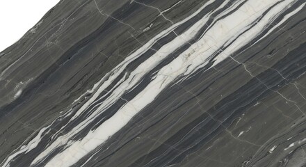 Obraz premium Dark Grey Marble Vein Pattern: Natural Stone Texture