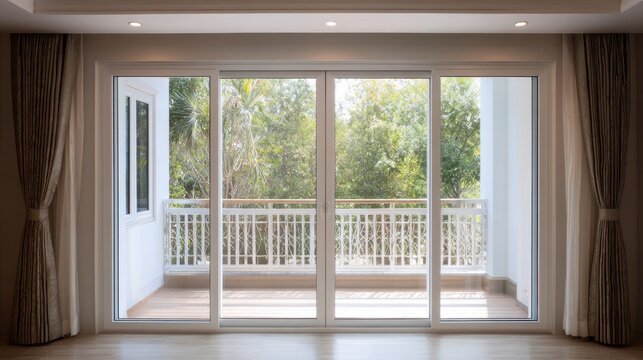 Stunning photo of aluminum fixed glass sliding window featuring a stylish grill opener ideal for modern home design energy efficiency durability.