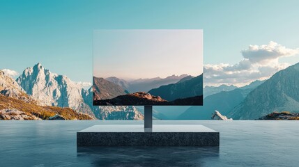 Concept of awe and wonder at the beauty of nature