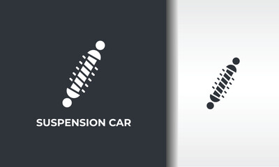 Suspension Car Vector, Icon Or Logo Sign Isolated Symbol Illustration