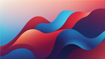 abstract Colorful wave background with curved lines and gradient blue tones
