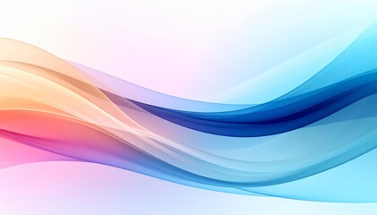 Naklejka premium Abstract Colorful Waves Background Design for Wellness and Lifestyle Branding.