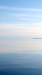 Serene Calm Waterscape Minimalist Landscape Peaceful Ocean View.