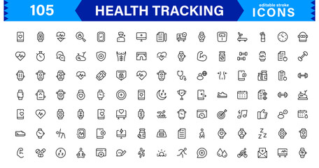 Health Tracking Icons Pack
Fitness Monitoring Symbols
Wellness Tracker Icons
Health Data Symbols