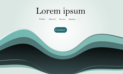 Smooth Gradient Wave Business Abstract Background Vector, Elegant Presentation Design EPS.
