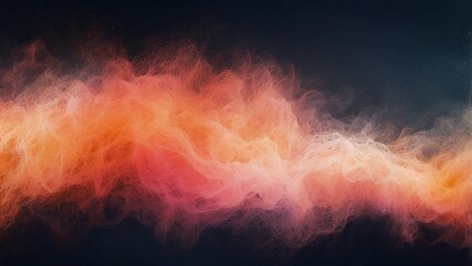 Abstract design with flowing, colorful mist.
