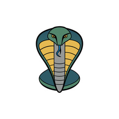Fototapeta premium Cobra Tattoo icon vector illustration