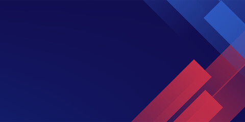 Fototapeta premium simple red blue abstract background with gaming style for banner and event